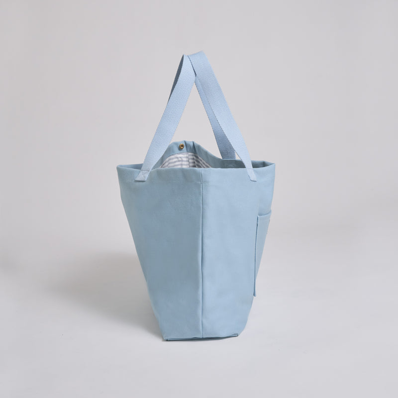 Dusty Blue--skip || Tote Bag - Shopper - Canvas